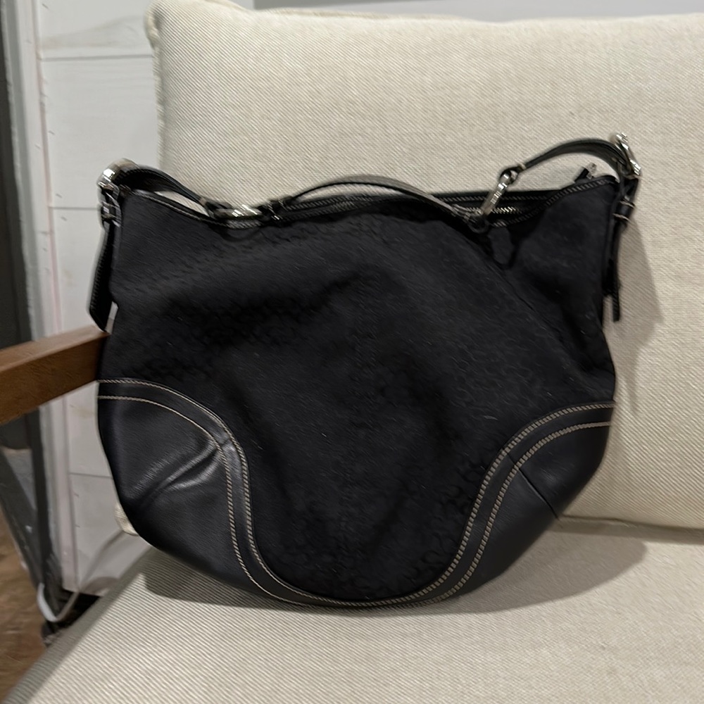 Black Coach hobo purse